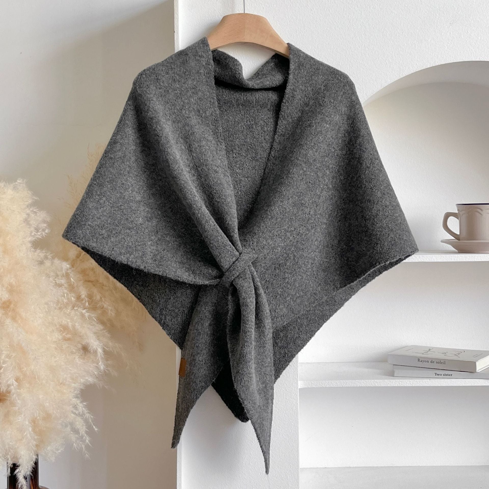 🏆50K+ SOLD! Almost Gone - 💕Women's Solid Color Wool Blend Shawl 2