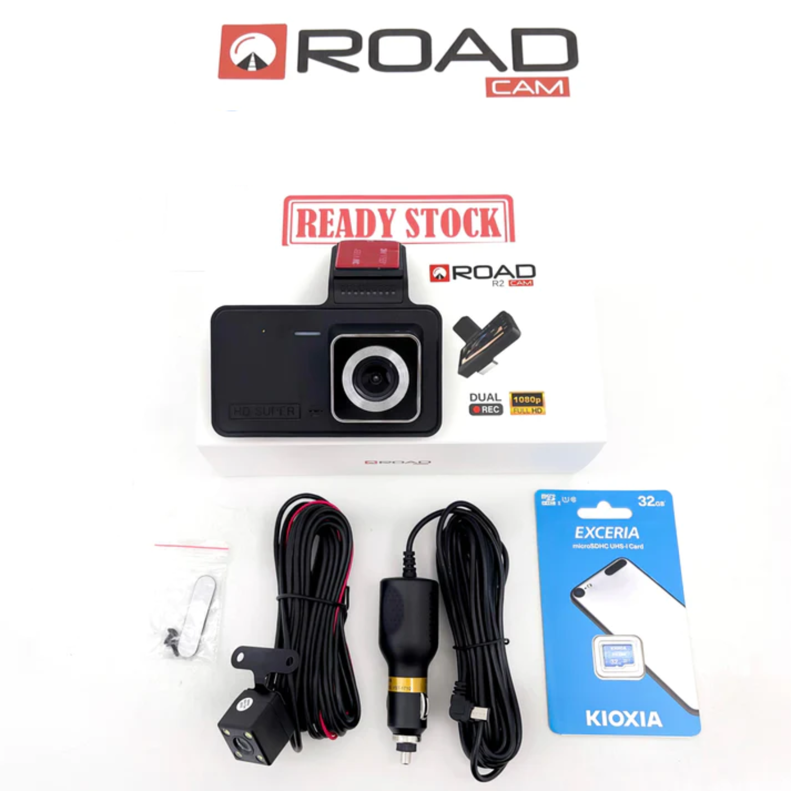 📹 Dual-lens dashcam with 1080P HD & night vision - 170° wide angle