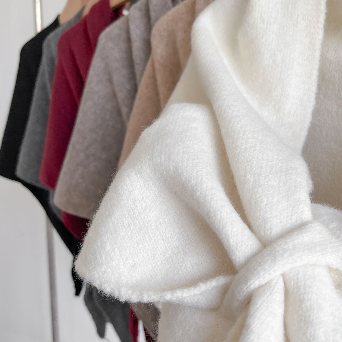 🏆50K+ SOLD! Almost Gone - 💕Women's Solid Color Wool Blend Shawl 2